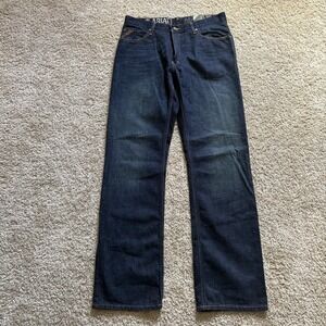 Ariat M4 Low Rise Boot Cut Blue Denim Jeans Size 36x36 Bootcut Western Work